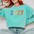 Class Of 2027 Graduate Shirts For Men Women Graduation Retro Comfort Colors Sweatshirt Chalky Mint