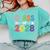 Class Of 2028 Colorful Graduation Comfort Colors Sweatshirt Chalky Mint