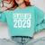 Class Of 2029 Shirt Senior 2029 Graduation Comfort Colors Sweatshirt Chalky Mint