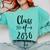 Class Of 2030 Graduation Kindergarten Seniors Comfort Colors Sweatshirt Chalky Mint