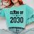 Class Of 2030 Shirt Graduation Comfort Colors Sweatshirt Chalky Mint