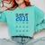 Class Of 2031 Graduation T-Shirt With Space For Handprints Comfort Colors Sweatshirt Chalky Mint