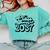 Class Of 2037 Senior Retro 2037 Grad Graduate Graduation Comfort Colors Sweatshirt Chalky Mint