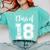 Class Of Two Thousand 18 Shirt Graduation T-Shirt Comfort Colors Sweatshirt Chalky Mint