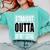 Cool Straight Outta Divinity School Graduation Shirt Comfort Colors Sweatshirt Chalky Mint