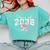 Coquette Bow Preppy Class Of 2038 Girly Girl 2038 Graduation Comfort Colors Sweatshirt Chalky Mint