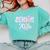 Coquette Senior-Class Of 2026 Preppy Graduation Graduate Comfort Colors Sweatshirt Chalky Mint