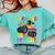 I Crushed Pre-K Monster Truck Graduation Preschool Grad 2025 Comfort Colors Sweatshirt Chalky Mint