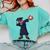 Cute Dabbing Kid Elementary School Graduation Baseball Comfort Colors Sweatshirt Chalky Mint