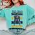 DC Comics Graduation Batman The Grad Power Stance Comfort Colors Sweatshirt Chalky Mint