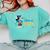 Disney Mickey Mouse Cap & Gown '25 Graduation Class Of 2025 Premium Tri-Blend Comfort Colors Sweatshirt Chalky Mint