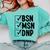 DNP Doctor MSN BSN DNP Nurse DNP Degree Graduation Comfort Colors Sweatshirt Chalky Mint