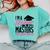 Don't Under Estimate Me Mother Tee Graduation TShirt For Mom Comfort Colors Sweatshirt Chalky Mint
