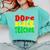 Dope Teacher African American Graduation History Month Comfort Colors Sweatshirt Chalky Mint