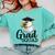 Eagle Grad Squad Class Of 2019 Graduation Comfort Colors Sweatshirt Chalky Mint