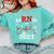 Earned It 2023 For Nurse Graduation Or RN LPN Class Of Comfort Colors Sweatshirt Chalky Mint