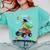 I Easily Crushed Kindergarten Graduation 2022 Truck Dinosaur Comfort Colors Sweatshirt Chalky Mint