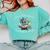 Easily Distracted By Dragon And Books Introvert Shirt Comfort Colors Sweatshirt Chalky Mint