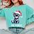 Ew People Cat Christmas Introvert Holiday Humor Comfort Colors Sweatshirt Chalky Mint