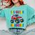 First Grade Graduation Monster Truck 1st Grade Graduate Comfort Colors Sweatshirt Chalky Mint
