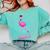 Flamingo Nailed It Graduation Flamingo Comfort Colors Sweatshirt Chalky Mint