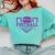 Football Senior Night Football Senior 2025 Graduation 36 Comfort Colors Sweatshirt Chalky Mint