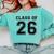 Freshman Class Of 2026 High School Senior Graduation Comfort Colors Sweatshirt Chalky Mint