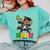 Future HBCU Grad Dabbing Kid Graduation For Boys Kids Comfort Colors Sweatshirt Chalky Mint