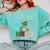 Future HBCU Grad Graduate Afro Boy College Graduation Comfort Colors Sweatshirt Chalky Mint