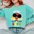 Future HBCU Grad Graduate Afro Girl College Graduation Comfort Colors Sweatshirt Chalky Mint