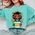 Future HBCU Grad Graduation Students Girl Kids Comfort Colors Sweatshirt Chalky Mint