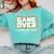 Game Over Class Of 2018 Graduation Shirt Comfort Colors Sweatshirt Chalky Mint
