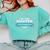 Geology Masters Degree Graduation Shirt Comfort Colors Sweatshirt Chalky Mint