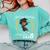 Girl Magic Graduate Kindergarten Graduation 2023 Comfort Colors Sweatshirt Chalky Mint