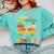 Goodbye 2nd Grade Graduation To 3rd Grade Hello Summer Kids Comfort Colors Sweatshirt Chalky Mint