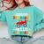 Goodbye 3rd Grade Hello 4th Grade Graduation 2024 Comfort Colors Sweatshirt Chalky Mint
