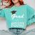 Grad Squad Cute Graduation Comfort Colors Sweatshirt Chalky Mint