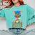 Graduate Kangaroo Class Of 2025 Kids Graduation Comfort Colors Sweatshirt Chalky Mint