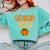 Graduate Senior Class 2023 Basketball Player Graduation Grad Comfort Colors Sweatshirt Chalky Mint
