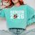 Graduate Senior Class Of 2026 Graduation American Football Comfort Colors Sweatshirt Chalky Mint
