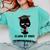 I Graduated Class Of2023 Cat Graduation Comfort Colors Sweatshirt Chalky Mint