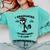 I Graduated Graduate Class 2025 Cat Graduation Comfort Colors Sweatshirt Chalky Mint