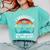 I Graduated Can I Unpause My Game Now Retro Graduation Comfort Colors Sweatshirt Chalky Mint
