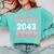 Graduating Class Of 2042 First Day Of School 2042 Graduation Comfort Colors Sweatshirt Chalky Mint