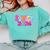 Graduation Class Of 2026 Senior Pink Coquette Bow 2026 Grade Comfort Colors Sweatshirt Chalky Mint