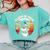 Graduation Day 2025 Graduate Class School Degree College Dog Comfort Colors Sweatshirt Chalky Mint