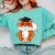 Graduation Fox School Bachelor Master Doctor Study Comfort Colors Sweatshirt Chalky Mint