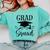 Graduation Grad Squad Comfort Colors Sweatshirt Chalky Mint