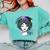 Graduation Masters Degree Woman Queen Graduate 2025 Comfort Colors Sweatshirt Chalky Mint