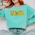 Graduation Party SEN18R Senior 2018 High School T-Shirt Comfort Colors Sweatshirt Chalky Mint